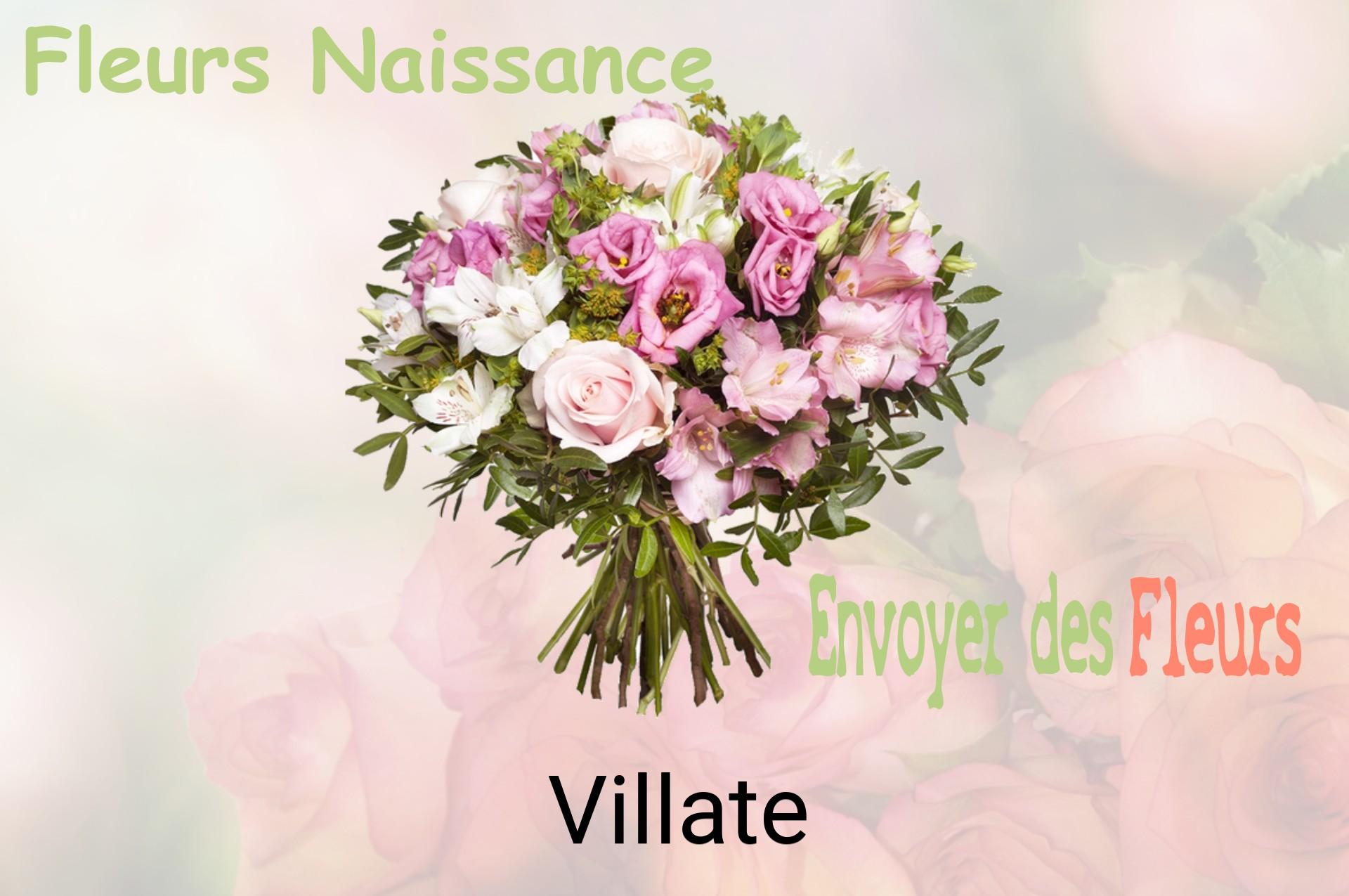 Bouquet de fleurs de naissance livré à Villate